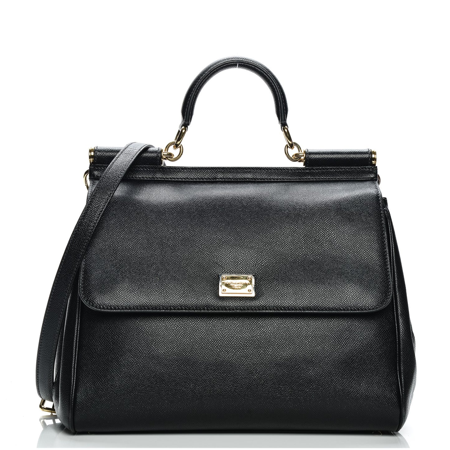 Dauphine Large Miss Sicily Satchel Black