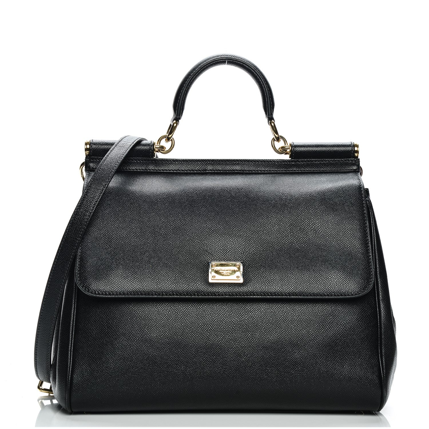 Dolce & Gabbana Dauphine Large Miss Sicily Satchel Black 1 of 8