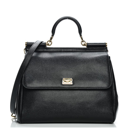 Dolce & Gabbana Dauphine Large Miss Sicily Satchel Black 1 of 8