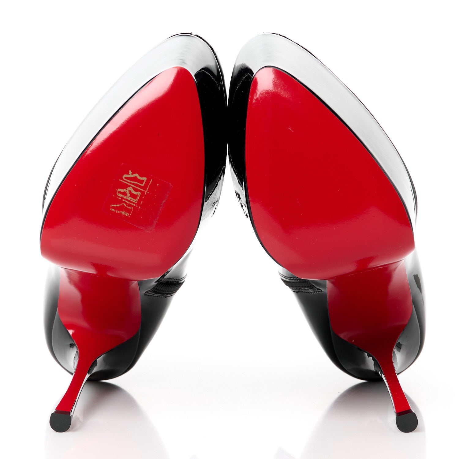 Christian Louboutin Patent Dolly Alta Booty 160 Ankle Boots 37 Black 5 of 8
