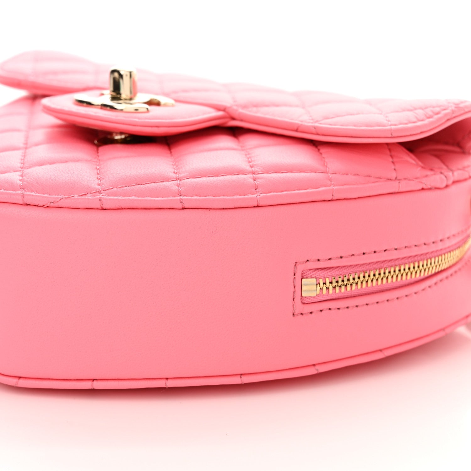Chanel Lambskin Quilted CC In Love Heart Bag Pink 10 of 10
