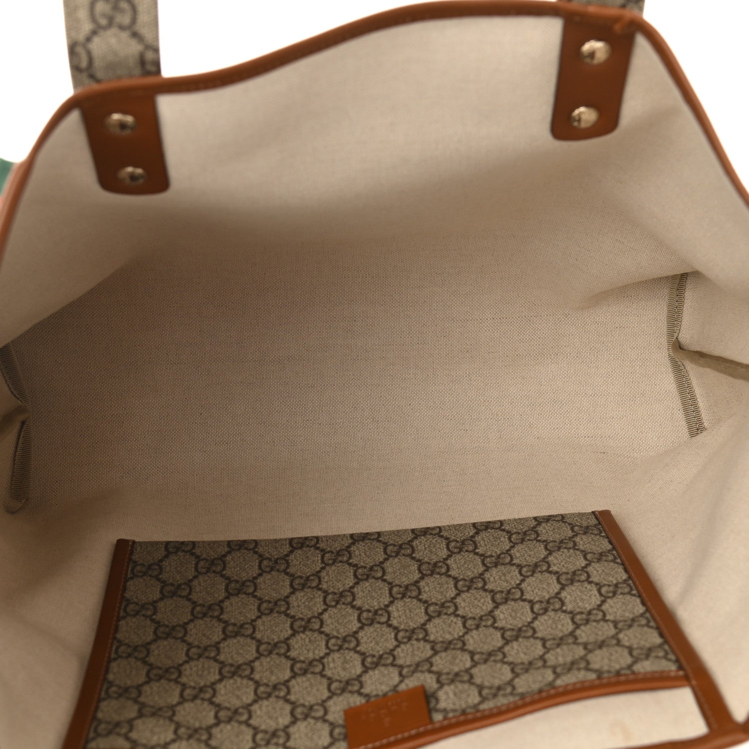 Gucci GG Plus Monogram Medium Signature Web Loop Tote Brown 5 of 9