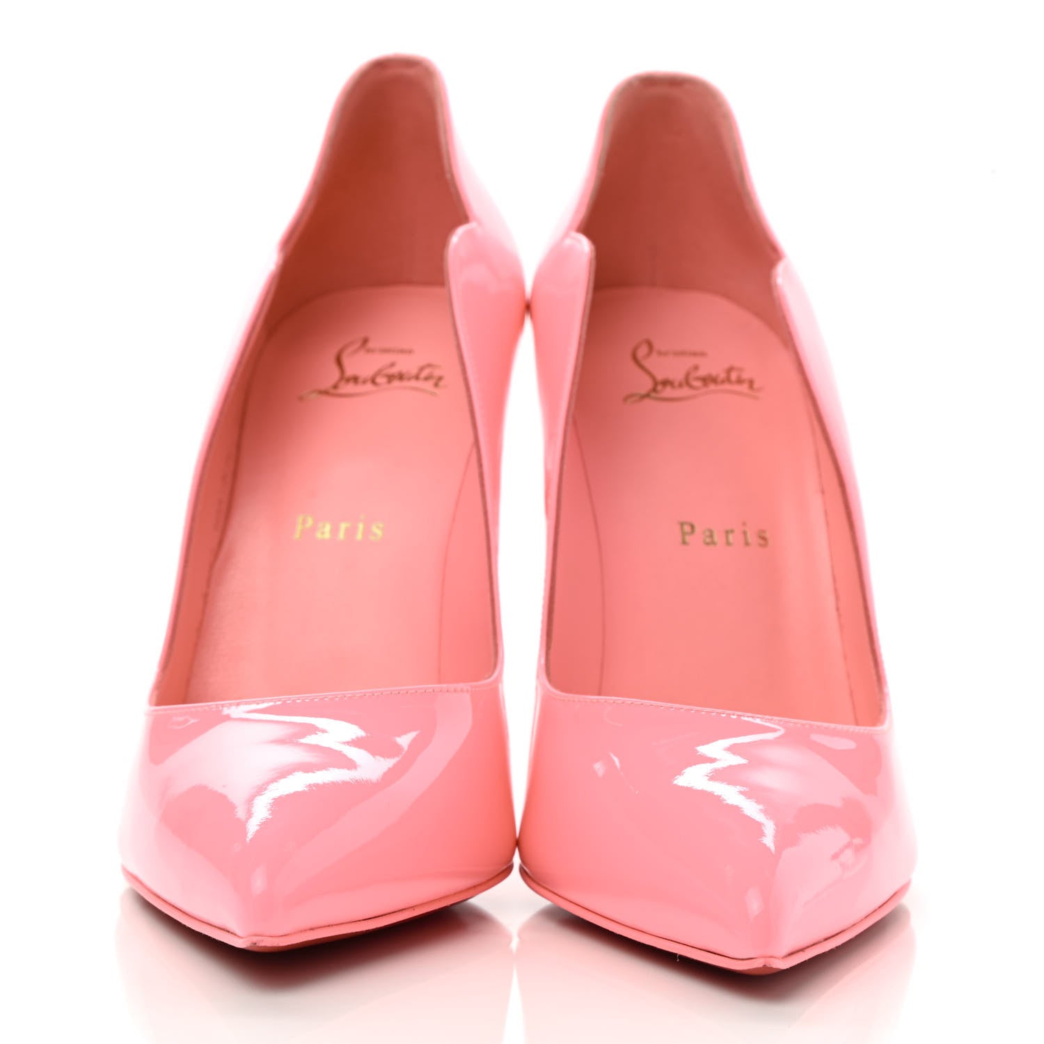 Christian Louboutin Patent Hot Chick 100 Pumps 39 Pinky 2 of 9