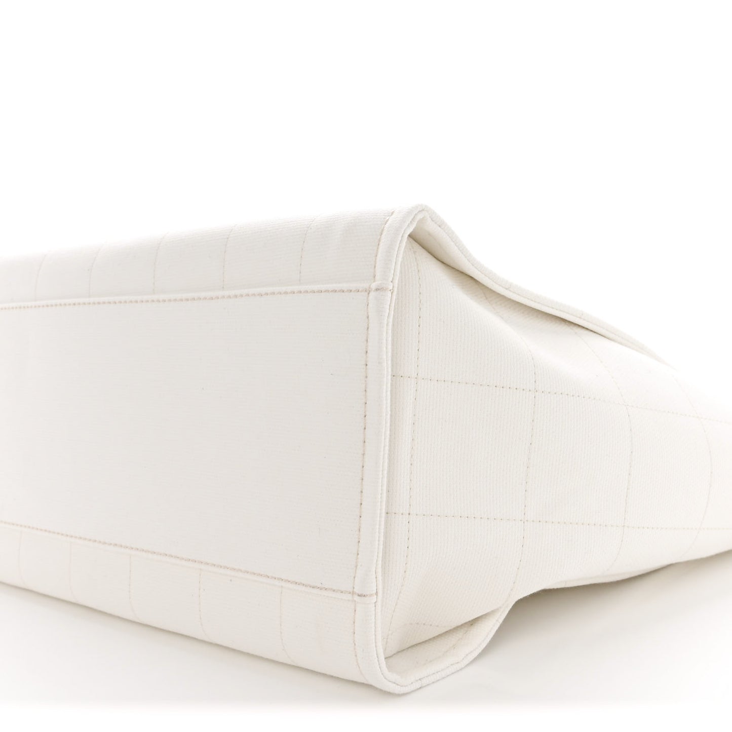 Cotton Medium Deauville Tote White