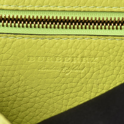 Burberry Signature Grain Small Burleigh Crossbody Bag Neon Yellow 6 of 18