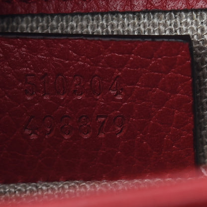 Gucci Dollar Calfskin Small Interlocking G Shoulder Bag Red 7 of 10