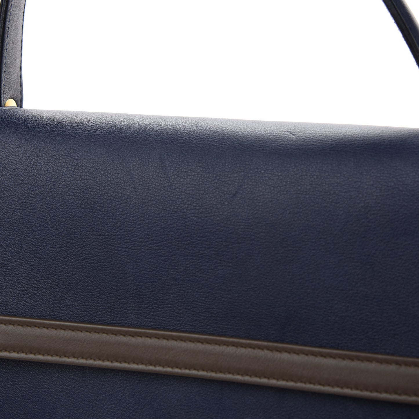 Smooth Calfskin Mini Tri-Color Belt Bag Orange