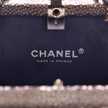 Chanel Stingray Box Clutch Blue 6 of 7