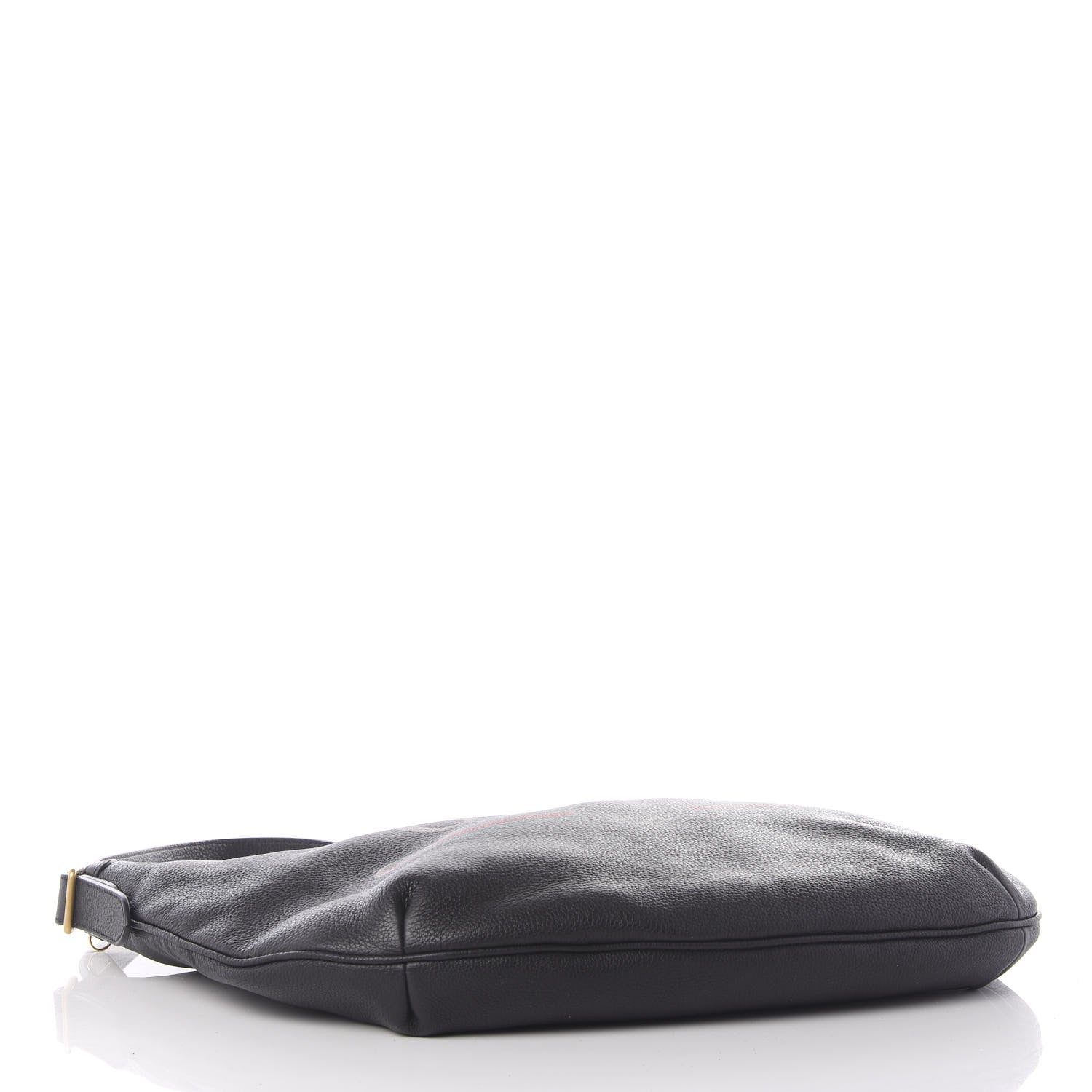 Gucci Grained Calfskin Logo Half Moon Hobo Black 3 of 9