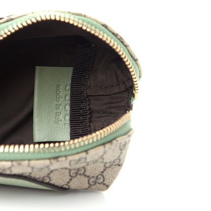 Gucci GG Supreme Monogram Children's Zoo Mini Coin Purse Whale Green 4 of 5