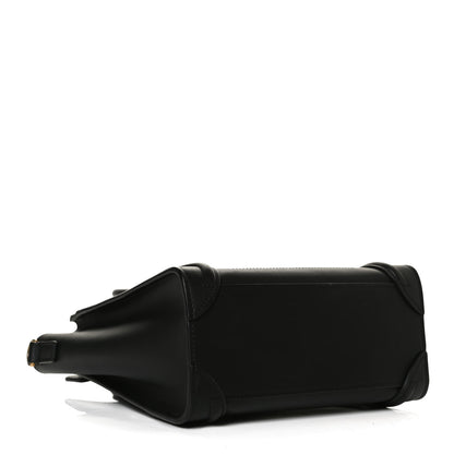 Celine Smooth Calfskin Nano Luggage Black 3 of 11