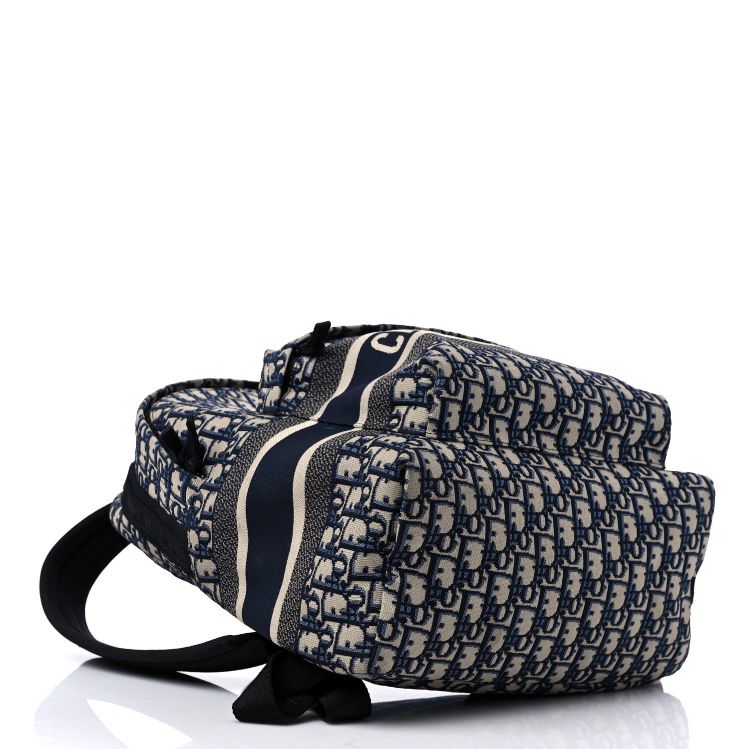 Christian Dior Oblique Diortravel Backpack Blue 4 of 13