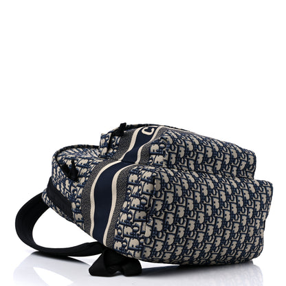 Christian Dior Oblique Diortravel Backpack Blue 4 of 13
