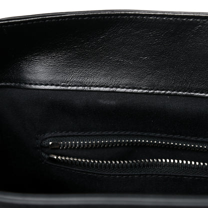 Saint Laurent Calfskin Flap Front Messenger Bag Black 11 of 15