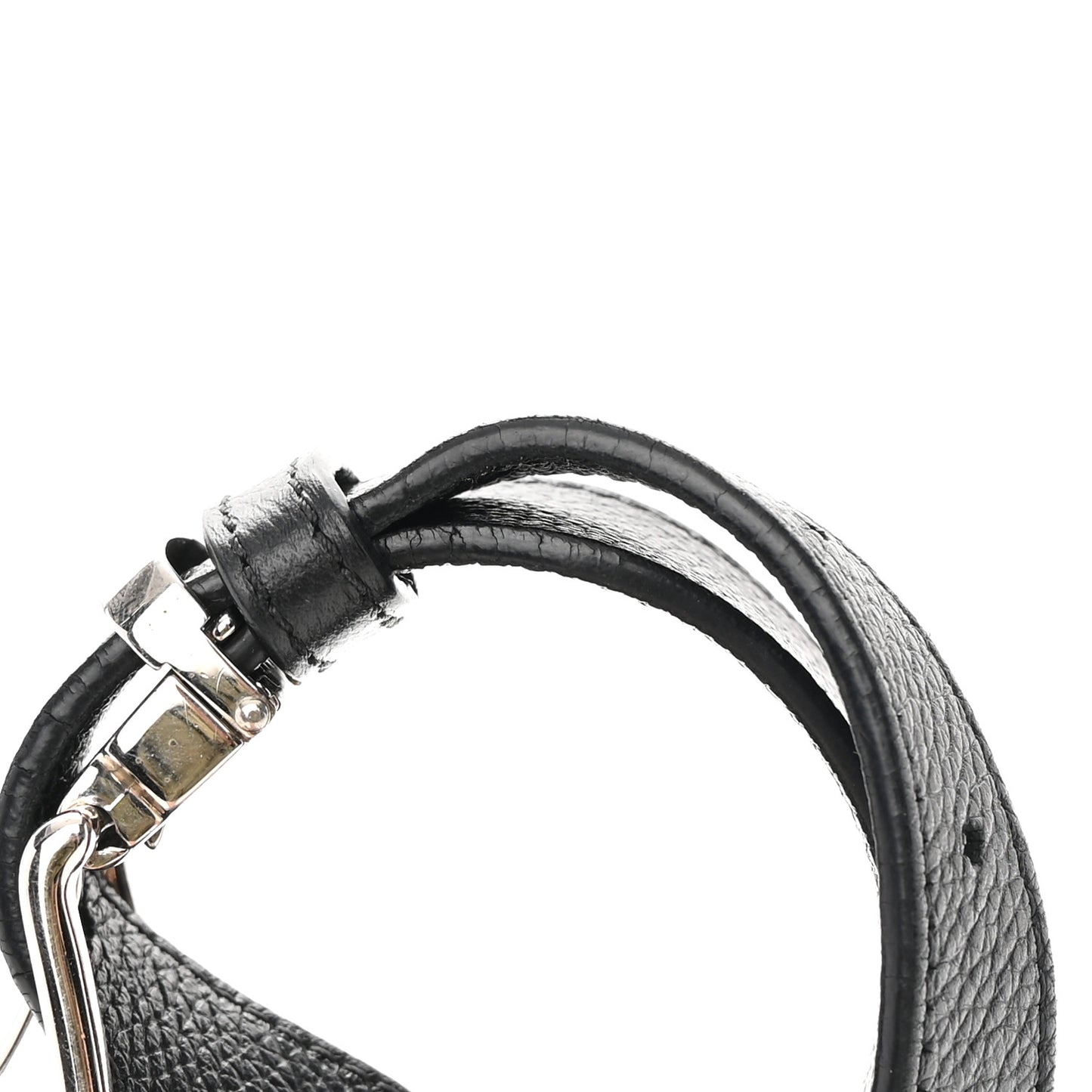 Grained Calfskin Quilted Waist Belt Bag Black