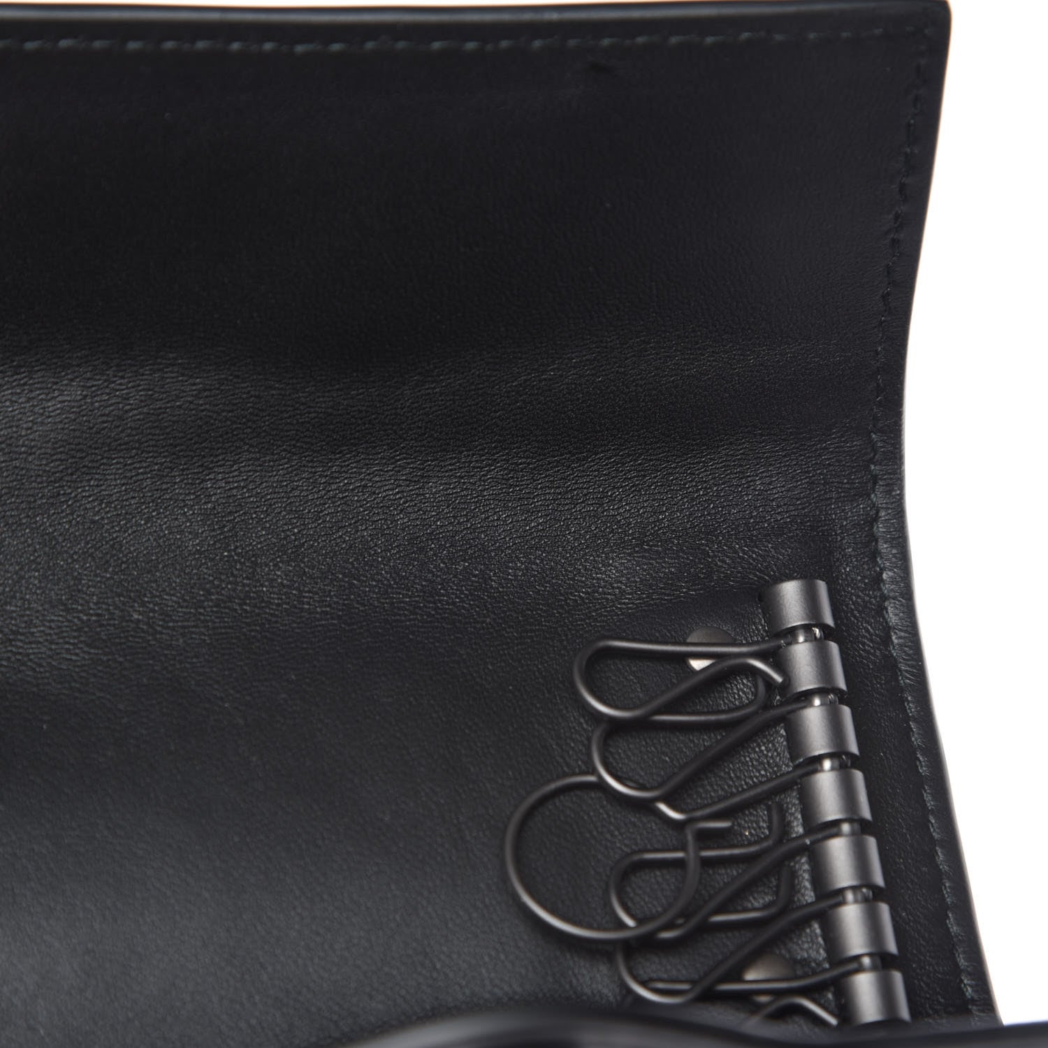 Bottega Veneta Nappa Intrecciato 6 Key Holder Black 8 of 9
