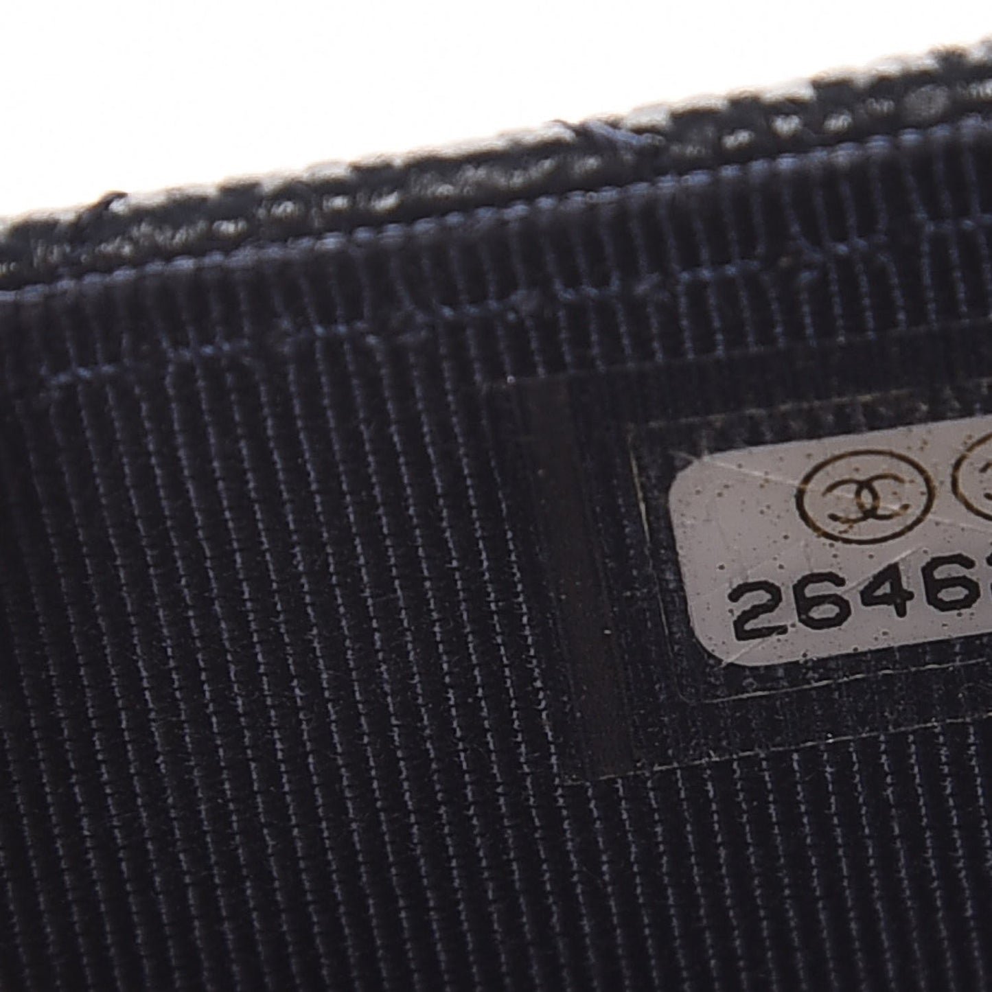 Caviar Quilted Card Holder Navy Blue