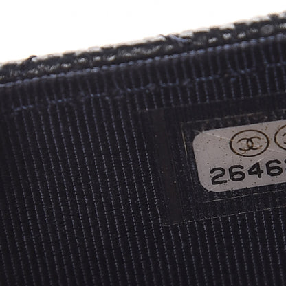Chanel Caviar Quilted Card Holder Navy Blue 8 of 9