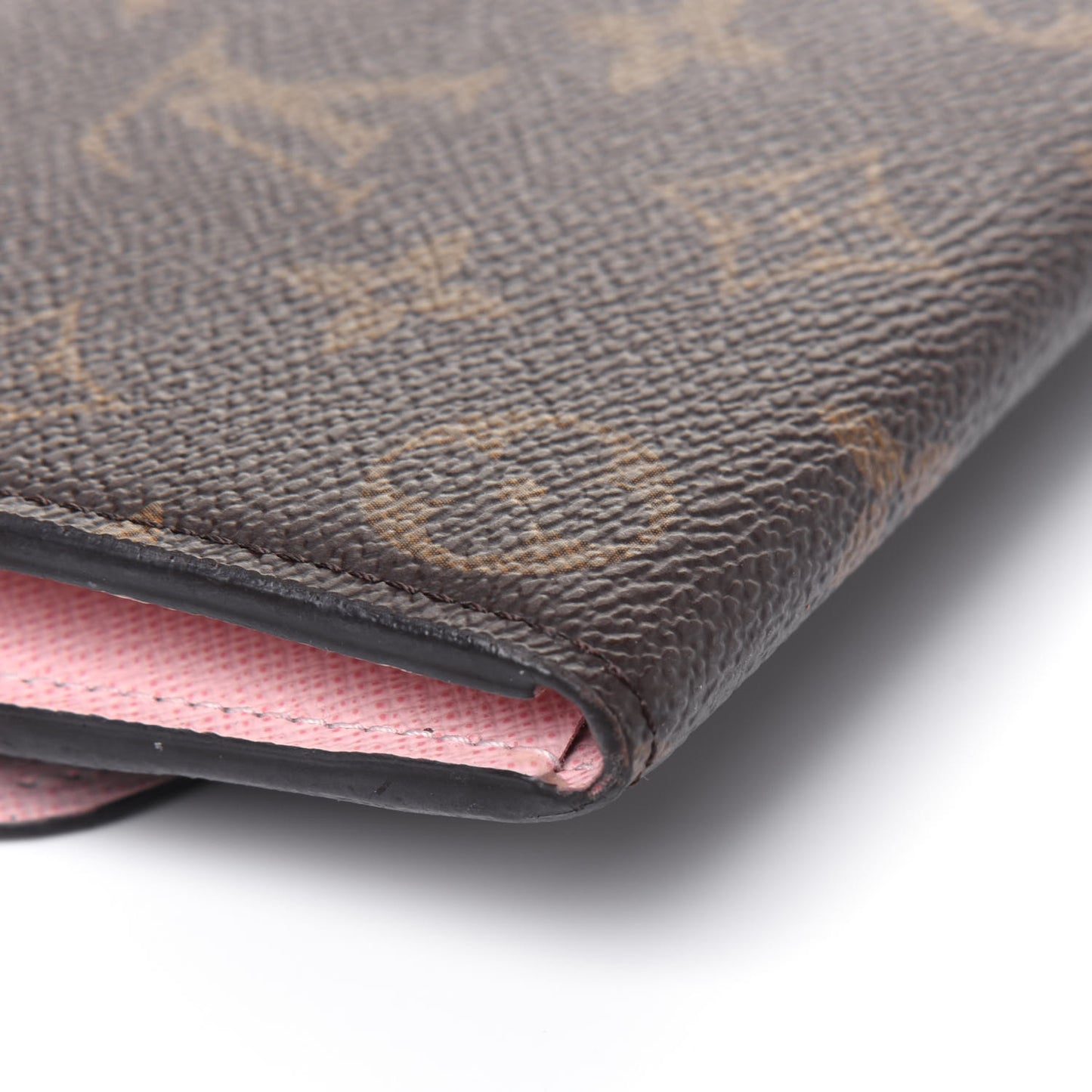 Monogram Emilie Wallet Rose Ballerine
