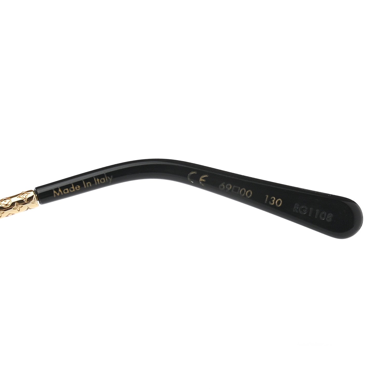 Louis Vuitton Metal LV Drive Sunglasses Z0897W Black Gold 6 of 8