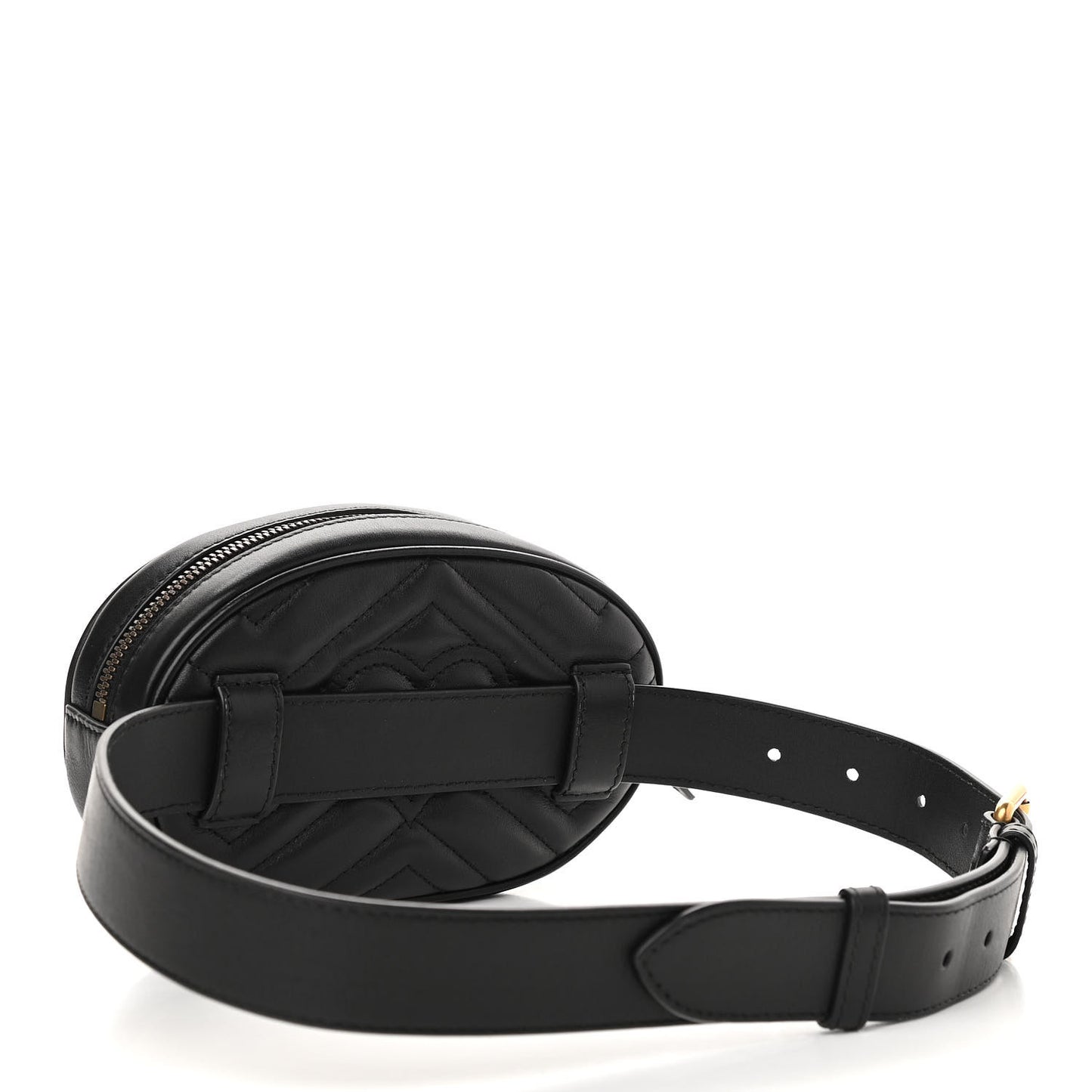 Calfskin Matelasse GG Marmont Belt Bag 75 30 Black