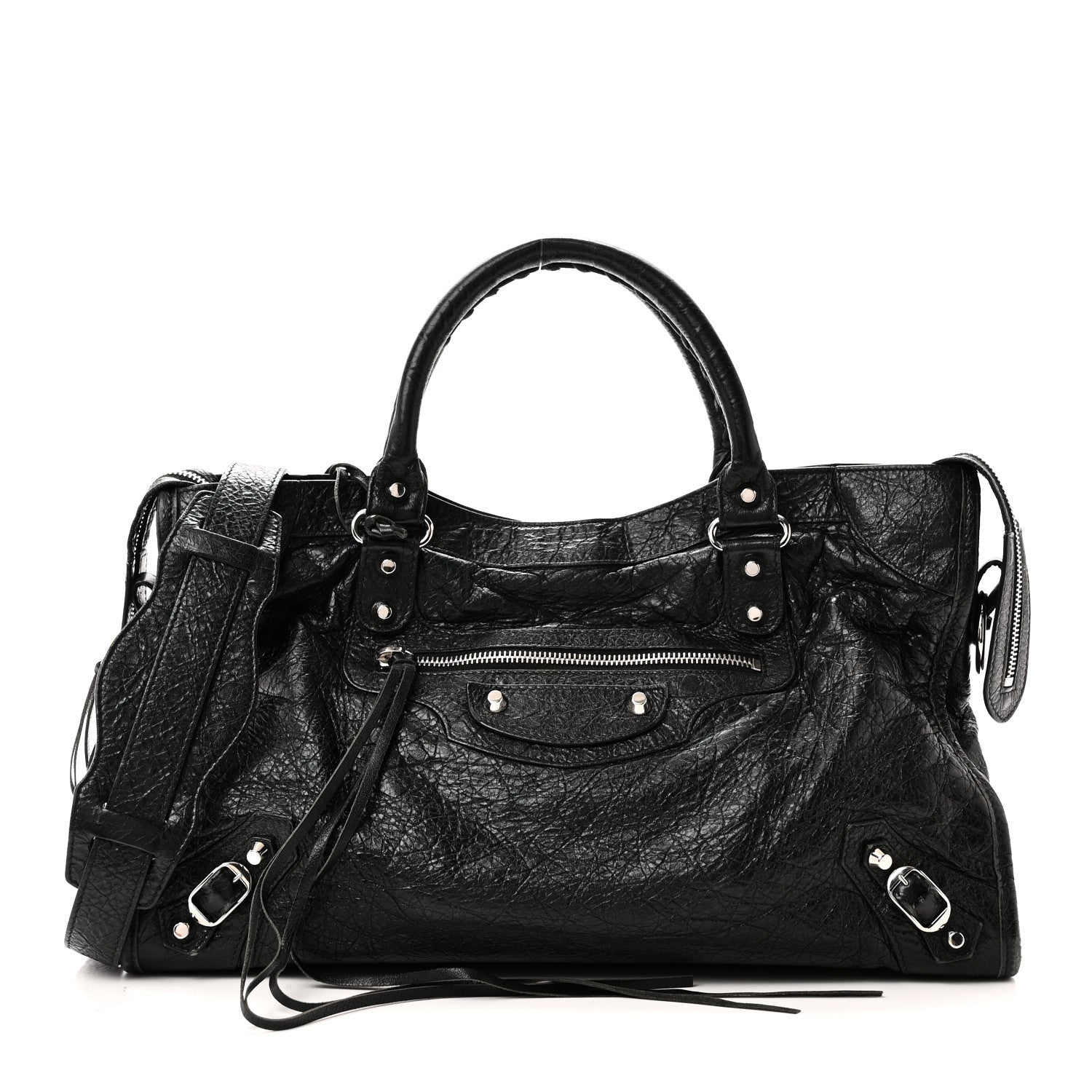 Balenciaga Agneau Classic Silver Hardware City Black 1 of 11