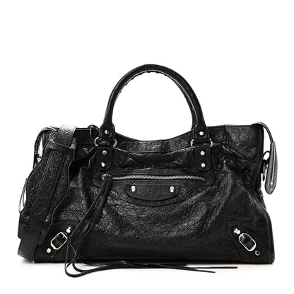 Balenciaga Agneau Classic Silver Hardware City Black 1 of 11