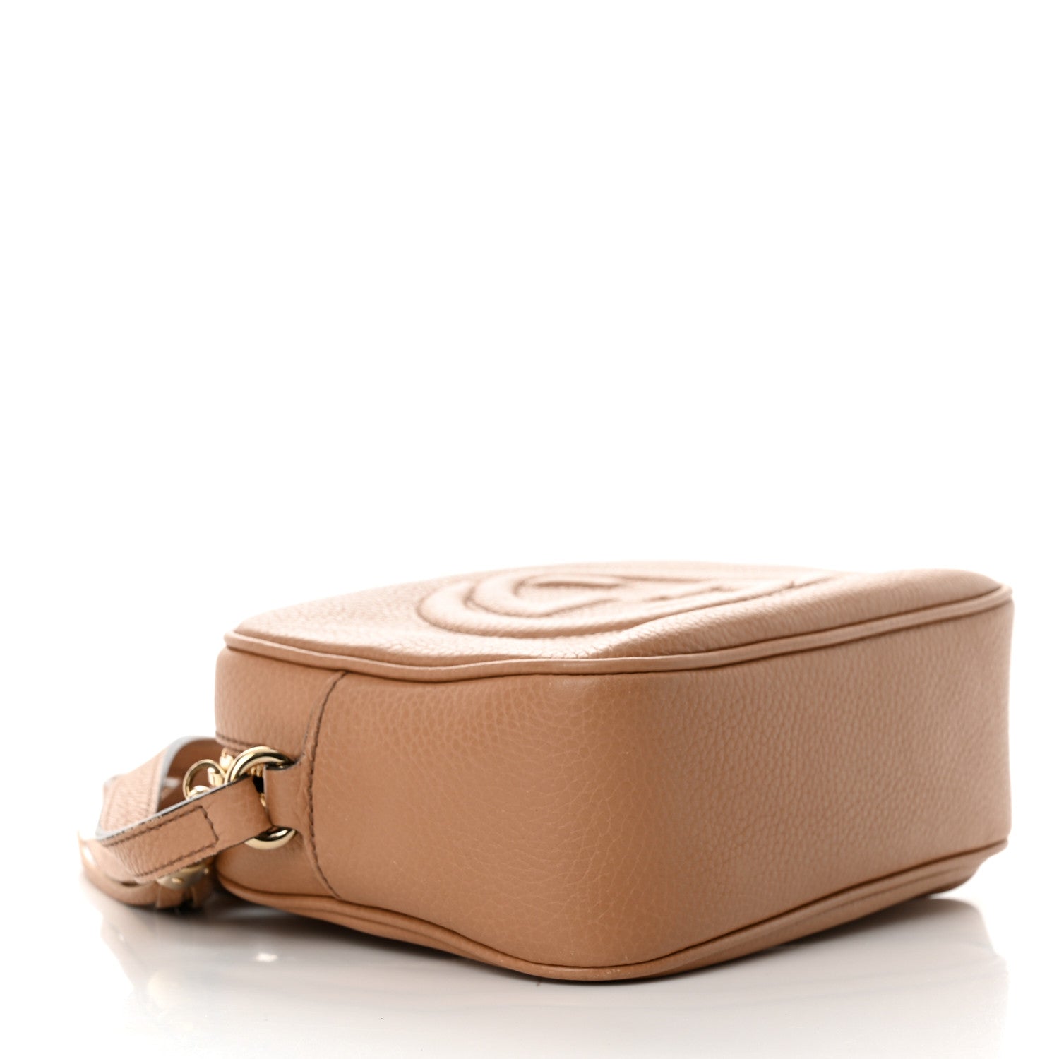 Gucci Pebbled Calfskin Small Soho Disco Bag Camelia 4 of 10