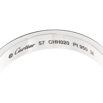 Cartier Platinum 3.5mm LOVE Wedding Band Ring 57 8 4 of 8