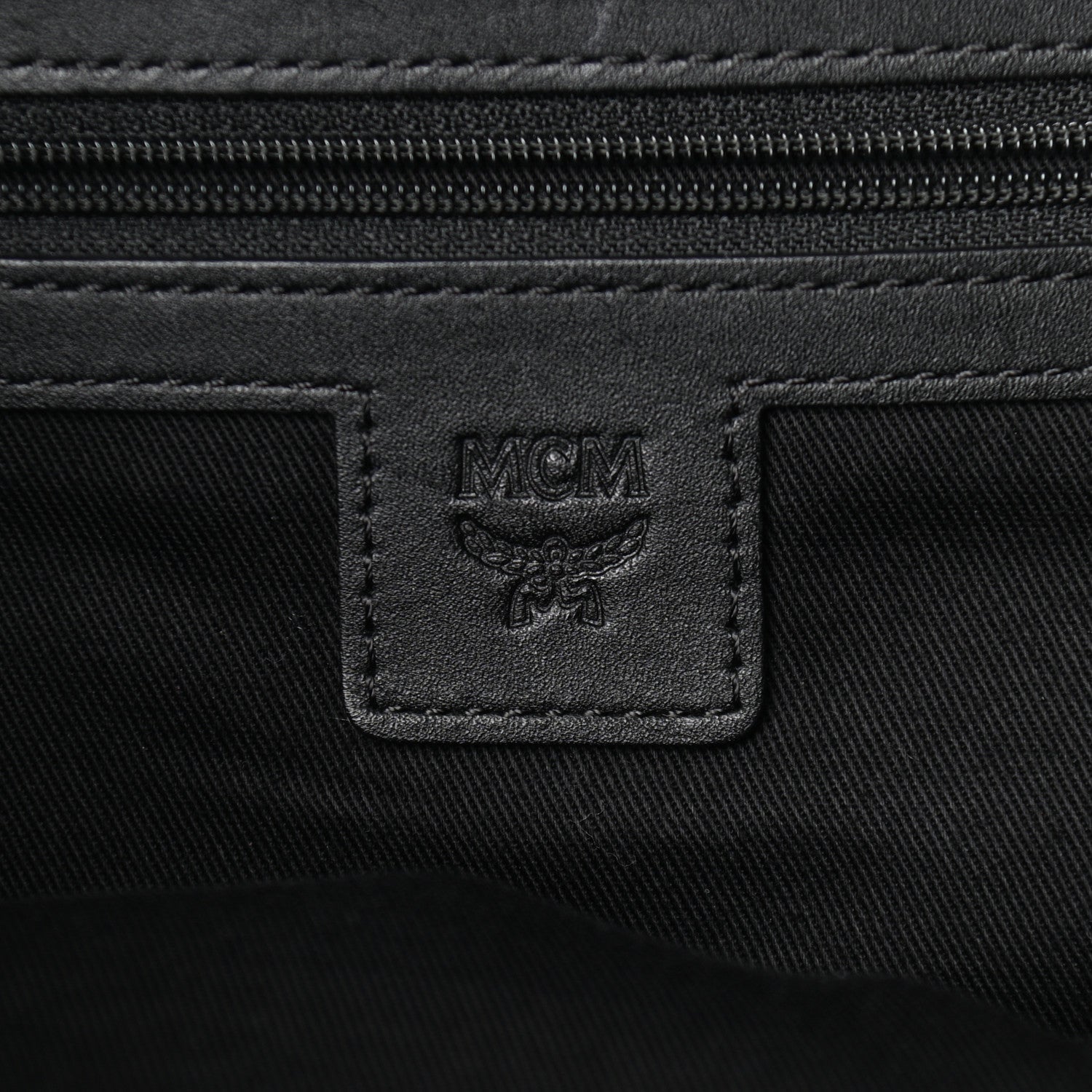 MCM Visetos Raymonde Two Pocket Backpack Black 6 of 10