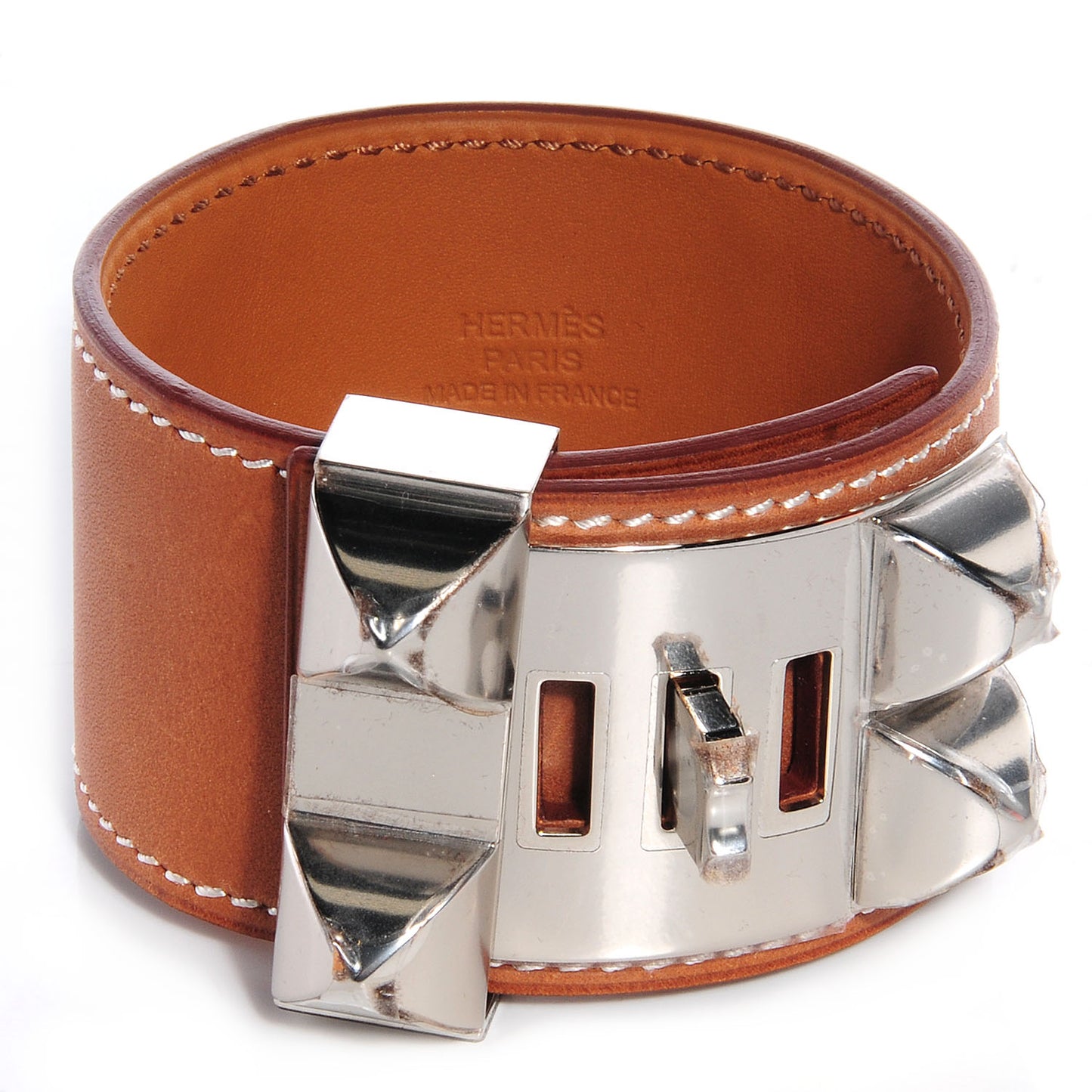 Barenia Collier De Chien CDC Bracelet L Fauve