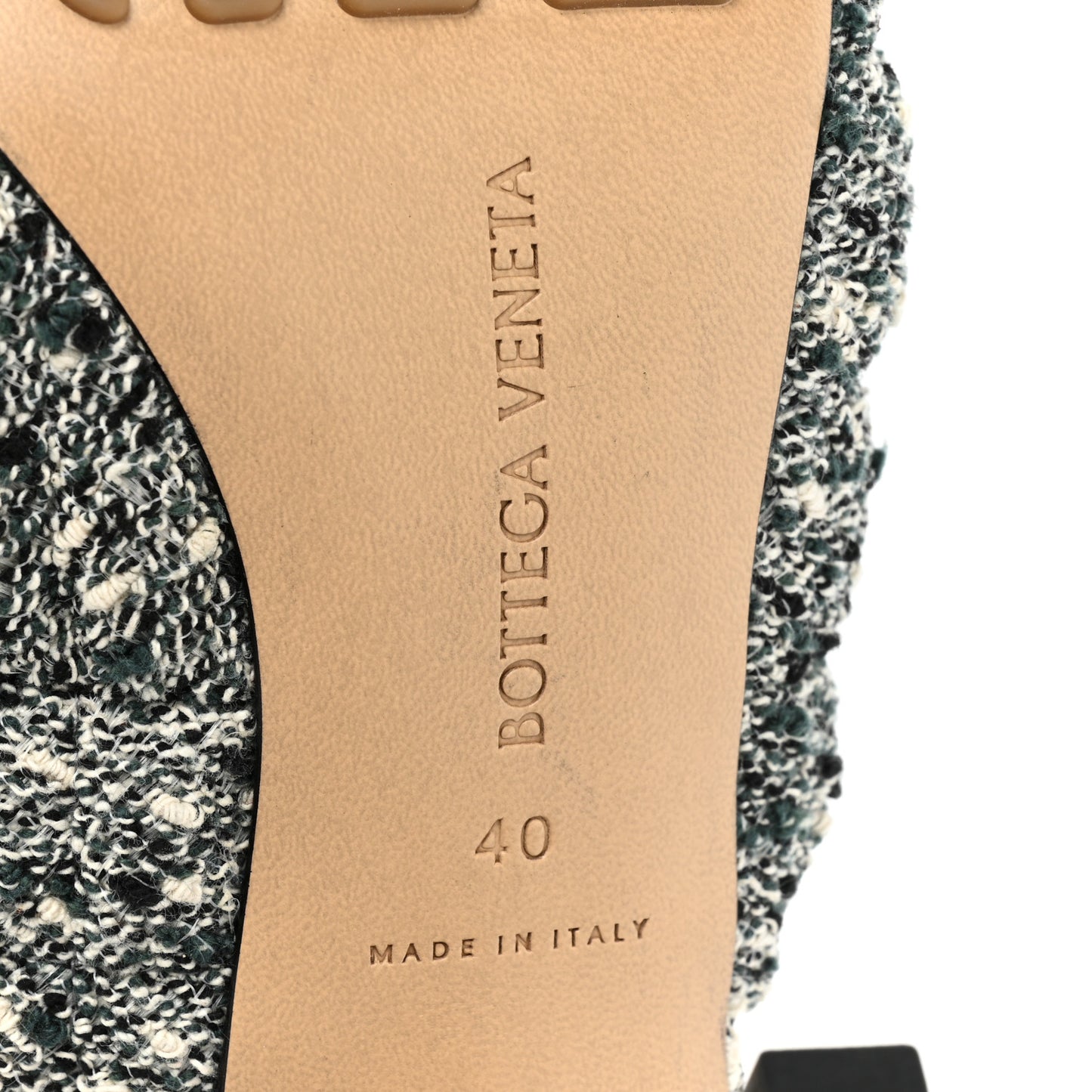 Terrazzo Boucle Slingbacks 40 Green Marble