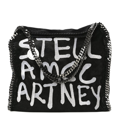 Stella McCartney X ED CURTIS Shaggy Deer Logo Embroidered Large Falabella Black 1 of 10