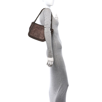 Chanel Metallic Deerskin Small Luxe Ligne Flap Bronze 2 of 11