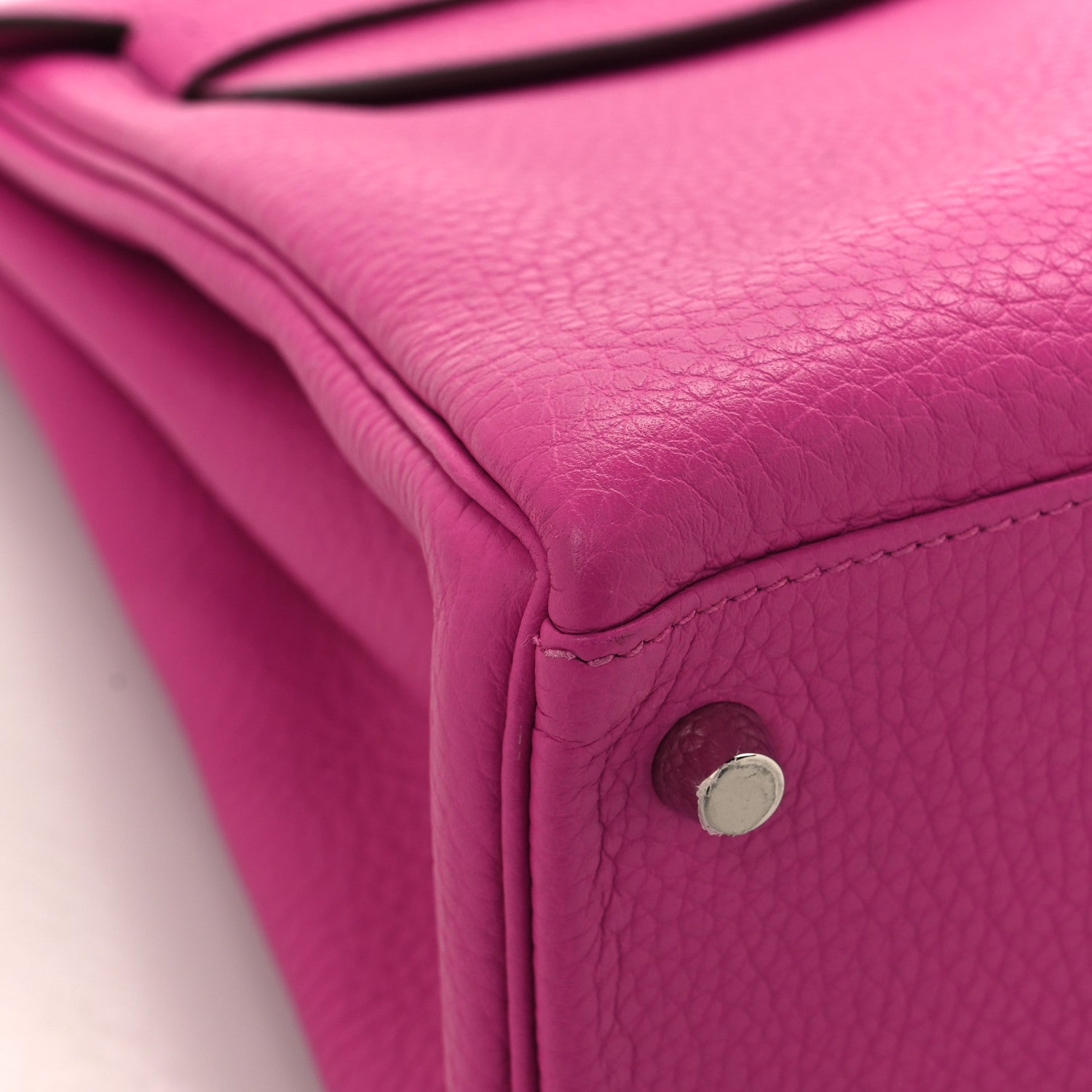 Hermes Taurillon Clemence Kelly Retourne 28 Rose Pourpre 9 of 12
