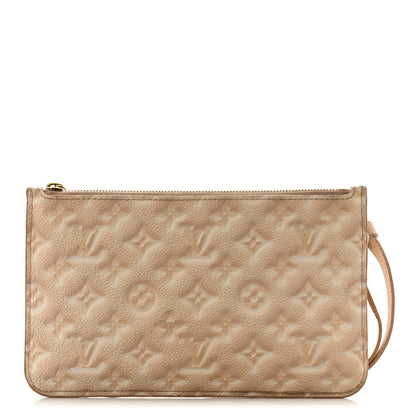 Louis Vuitton Empreinte Monogram Summer Stardust Neverfull MM Pochette Beige Clair 1 of 12