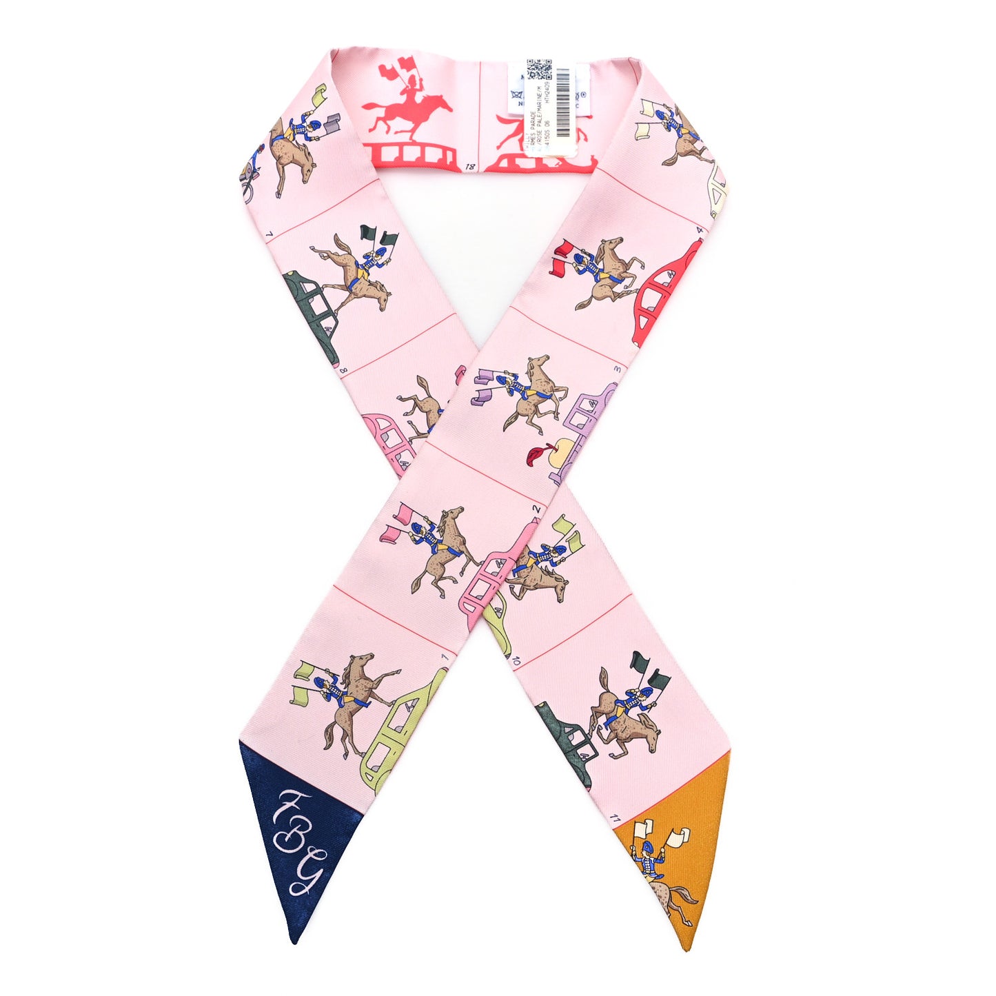 Silk Parade CG Twilly Rose Pale Marine Multicolor