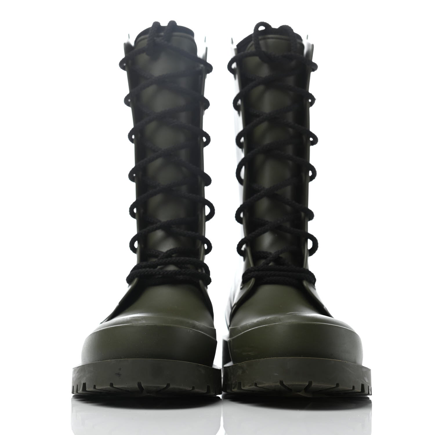Christian Dior Rubber Diorcamp Low Boots 37 Military 2 of 6