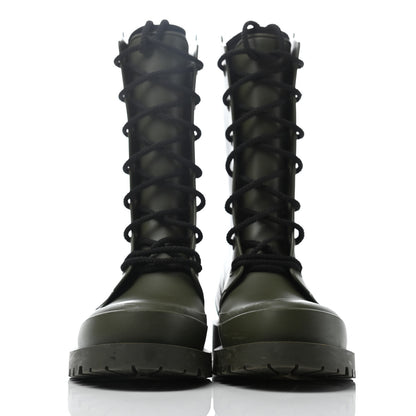 Christian Dior Rubber Diorcamp Low Boots 37 Military 2 of 6