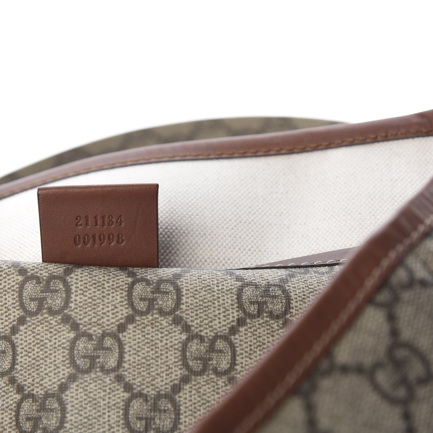 GG Plus Monogram Medium Signature Web Loop Tote Brown