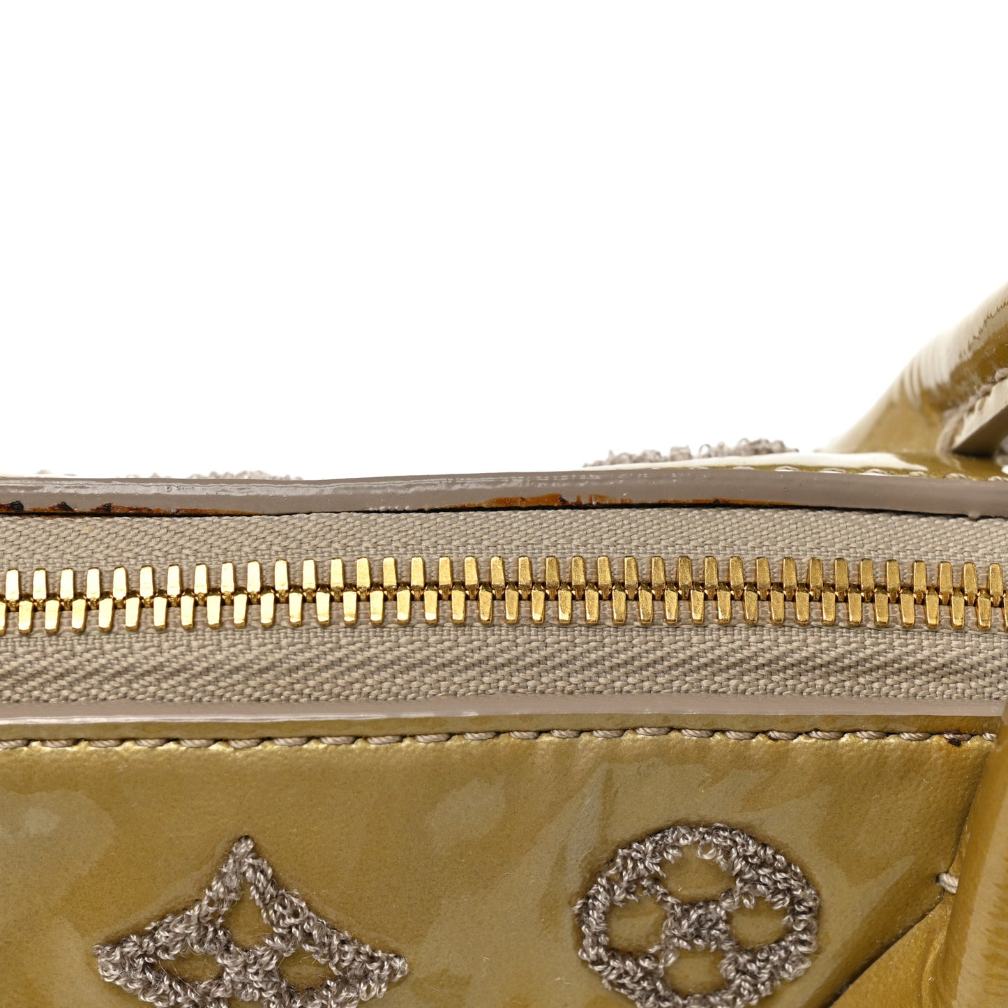 Patent Lambskin Fascination Lockit Moutarde