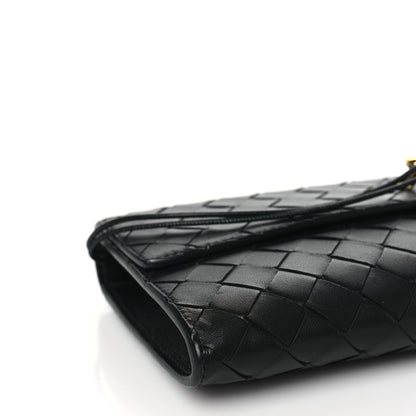 Bottega Veneta Nappa Intrecciato Long Andiamo Top Handle Clutch Black 7 of 8