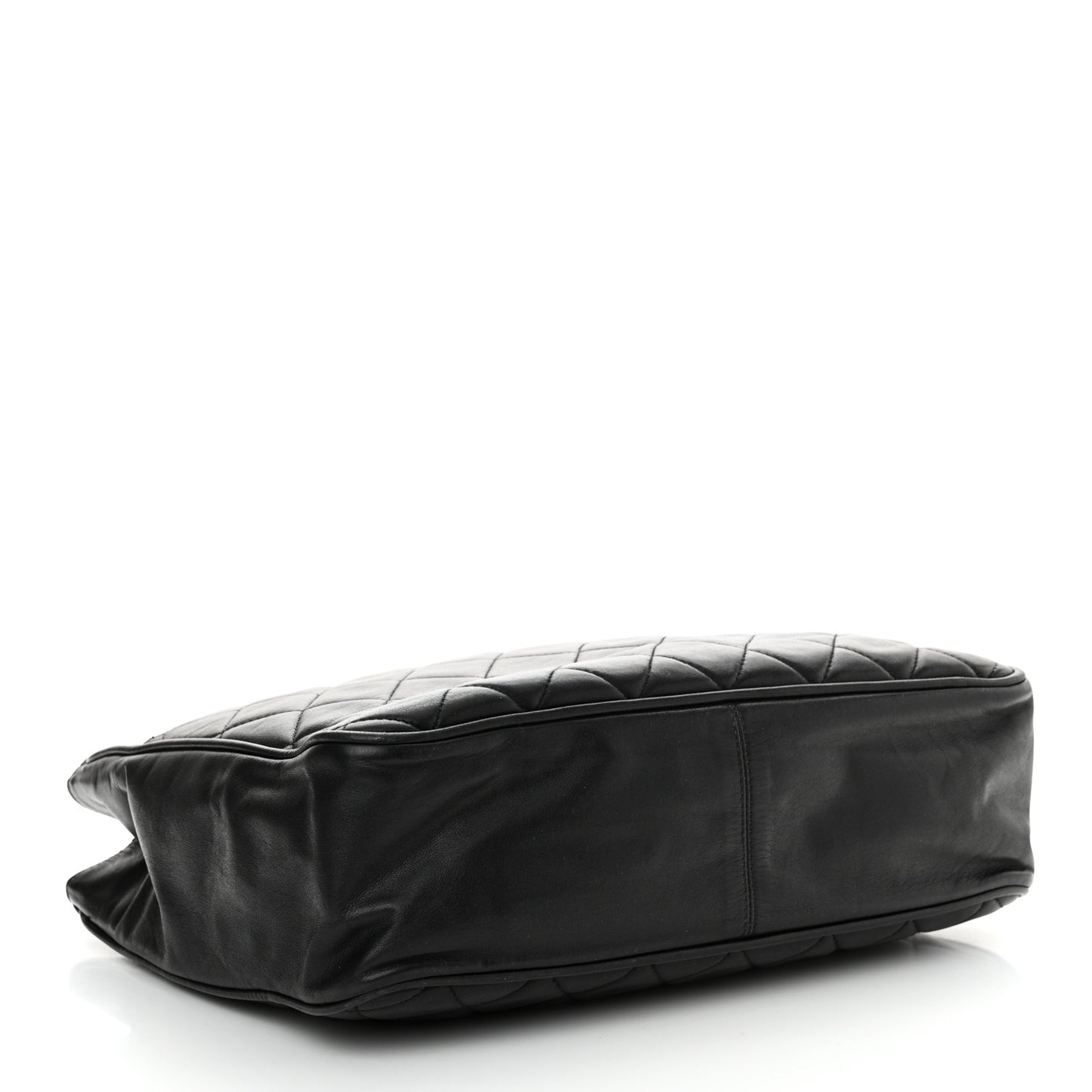 Lambskin Quilted Shoulder Bag Black