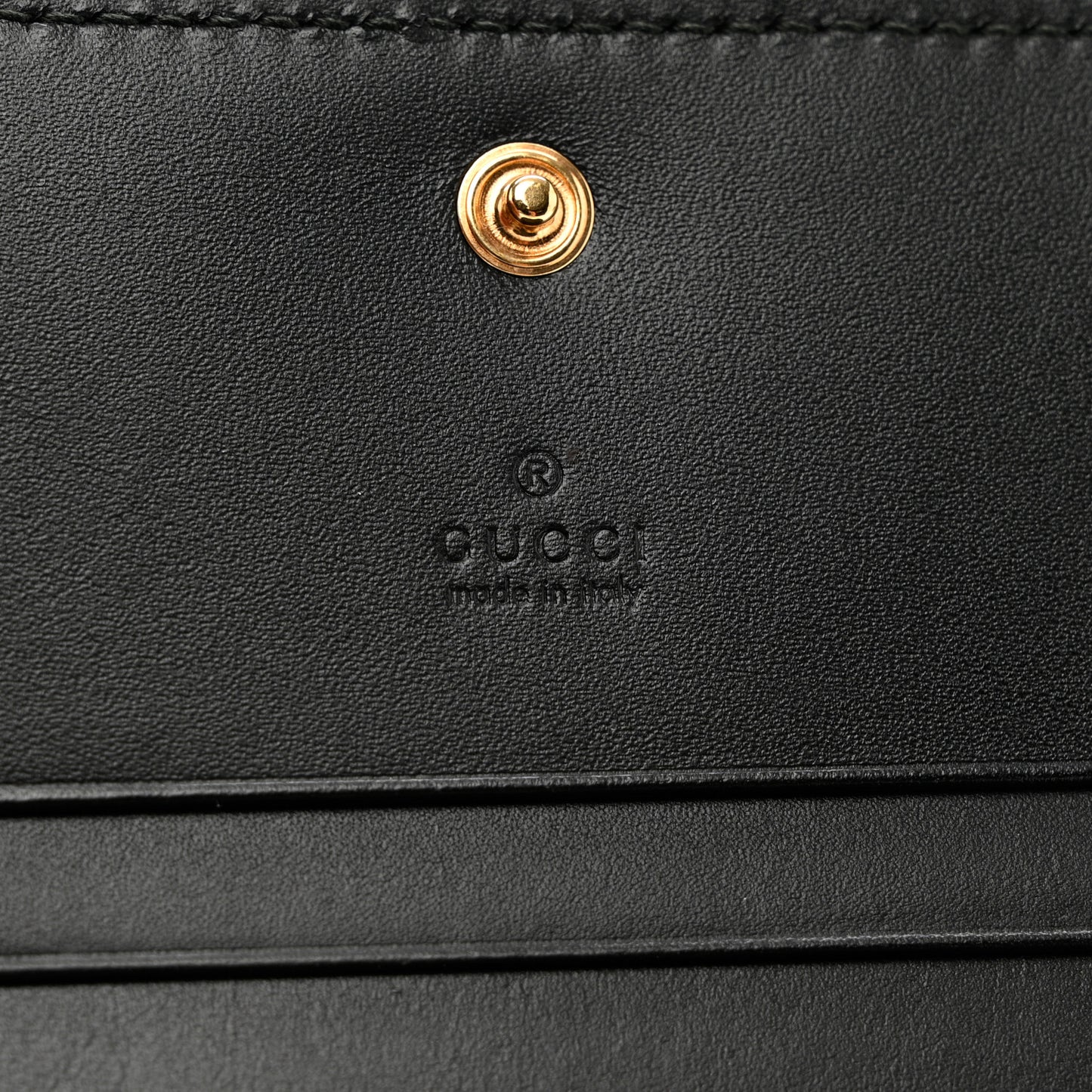 Guccissima Card Case Wallet Black