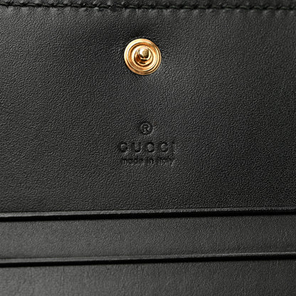 Gucci Guccissima Card Case Wallet Black 4 of 8