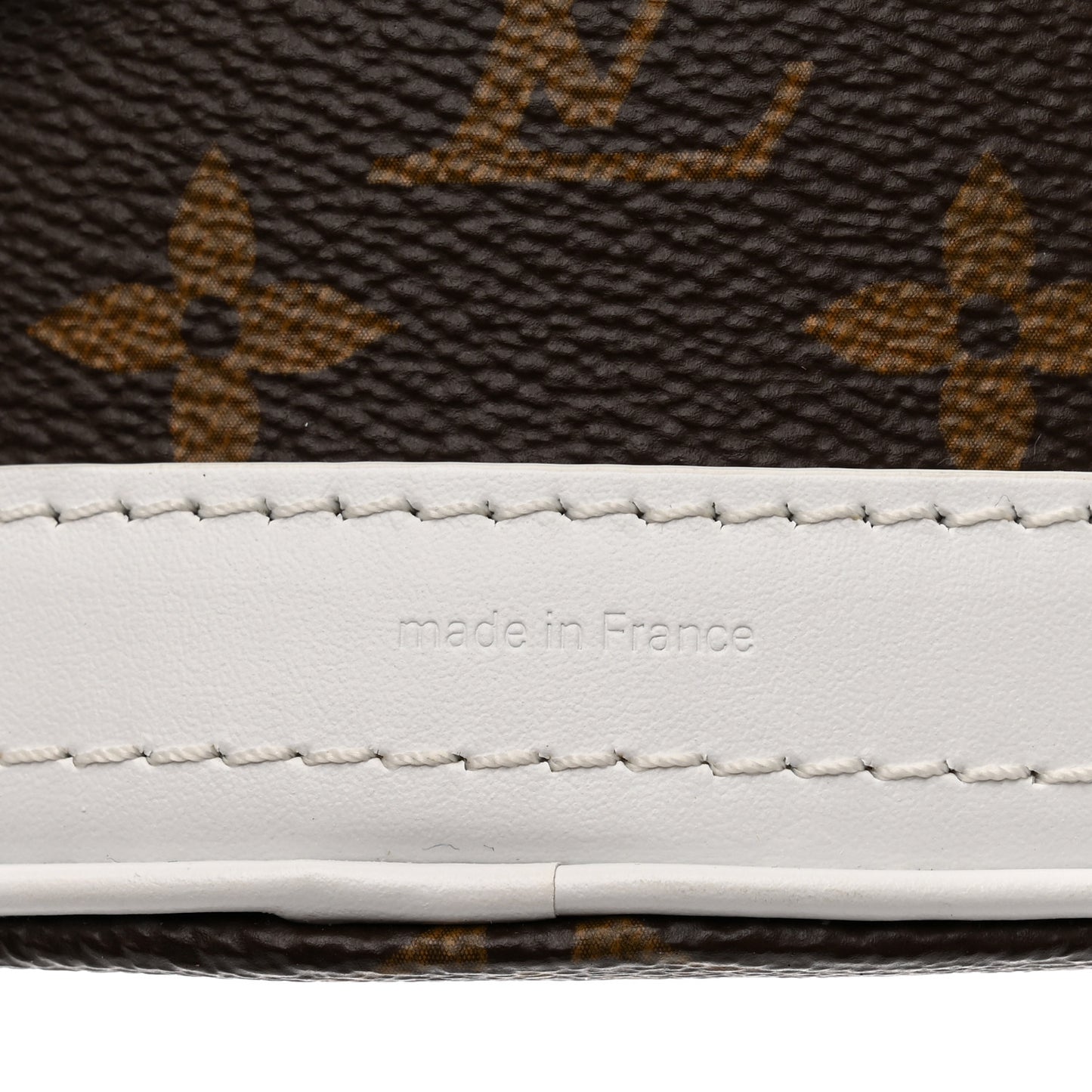 Monogram LV Match Nano Bucket Bag White