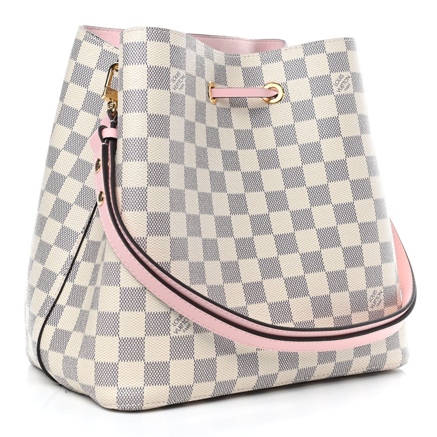Louis Vuitton Damier Azur Neonoe MM Eau De Rose 2 of 4