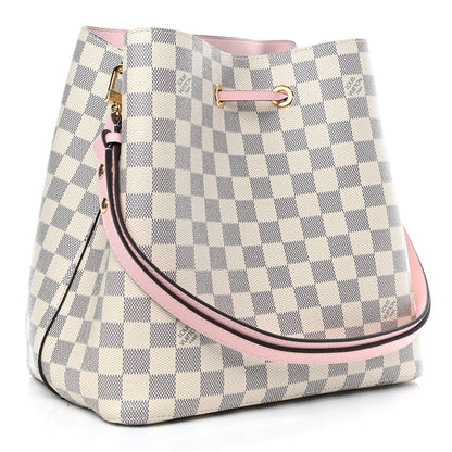 Louis Vuitton Damier Azur Neonoe MM Eau De Rose 2 of 4
