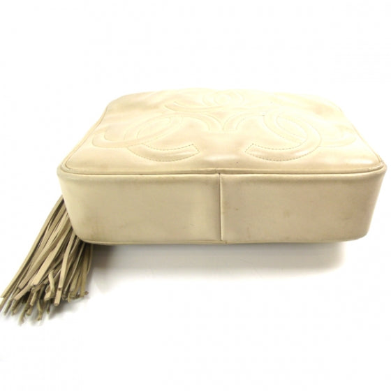Lambskin Tassel Camera Case Beige