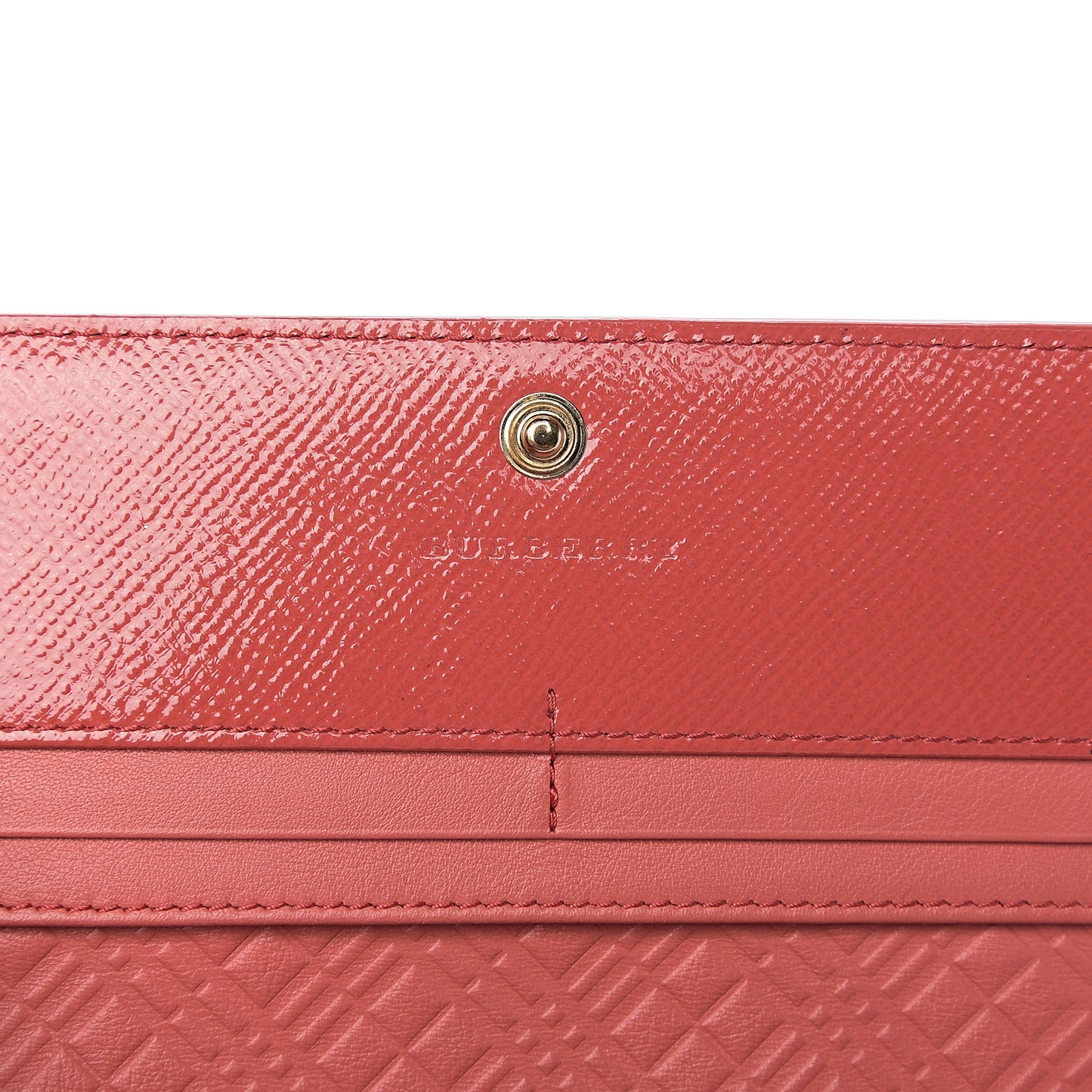 Patent Porter Continental Wallet Coral